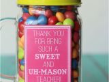 Best Gift for Teacher On Her Birthday Sweet and Uh Mason Teacher Gift Ideas Free Prints On