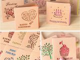 Best Place to Buy Birthday Cards Aliexpress Com Buy Folding Mini Greeting Card Colored