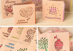 Best Place to Buy Birthday Cards Aliexpress Com Buy Folding Mini Greeting Card Colored