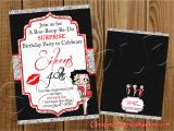 Betty Boop Birthday Invitations Betty Boop Birthday Invitation by Uniquedesignzzz On Etsy