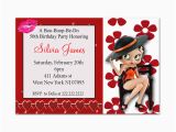 Betty Boop Birthday Invitations Betty Boop Birthday Party Invitation Printable