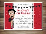 Betty Boop Birthday Invitations Betty Boop Party Invitations All Occasions All Colours