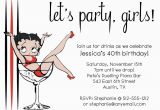 Betty Boop Birthday Invitations Party On with Betty Boop Invitation Printable by