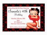 Betty Boop Birthday Invitations Personalized Betty Boop Birthday Party Invitation Printable