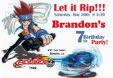 Beyblade Birthday Invitation Template Beyblade Birthday Invitation