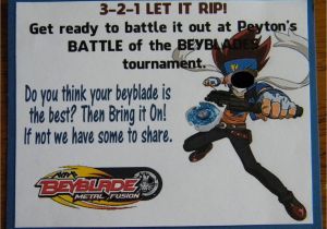 Beyblade Birthday Invitation Template Just A Frugal Mom Beyblade Birthday Party