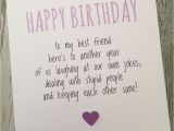 Bff Birthday Card Messages Funny Best Friend Birthday Card Bestie Humour Fun