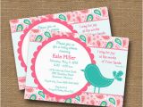 Bible Verse for 1st Birthday Invitations Bird Baby Shower Invitation Baby Girl Shower Invite