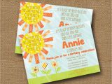 Bible Verse for 1st Birthday Invitations Little Sunshine Birthday Party Invitation Diy Printable