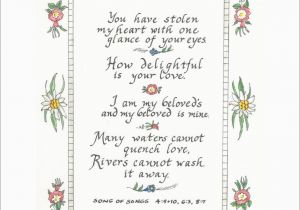 Bible Verse for Husband Birthday Card Hand Lettered song Of songs Print Bible Verse Birthday