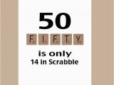 Big 50th Birthday Cards 50th Birthday Card Milestone Birthday Scrabble Birthday