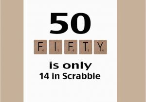 Big 50th Birthday Cards 50th Birthday Card Milestone Birthday Scrabble Birthday