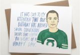 Big Bang theory Birthday Card Big Bang theory Sheldon Birthday Card