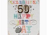 Big Birthday Cards Hallmark Hallmark 50th Birthday Card 39 Here 39 S to You 39 Large at