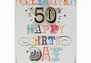 Big Birthday Cards Hallmark Hallmark 50th Birthday Card 39 Here 39 S to You 39 Large at