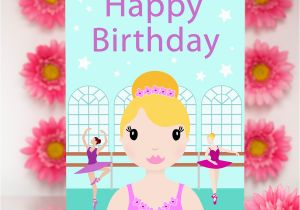 Big Birthday Cards In Stores Ballerina Girl Large Birthday Card Colour their Day