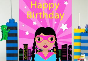 Big Birthday Cards In Stores Superhero Girl Large Birthday Card Colour their Day