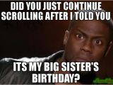 Big Sister Birthday Meme 20 Best Birthday Memes for Your Sister Sayingimages Com