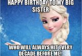 Big Sister Birthday Meme Happy Birthday to My Big Sister who Will Always Hit Every