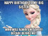 Big Sister Birthday Meme Happy Birthday to My Big Sister who Will Always Hit Every