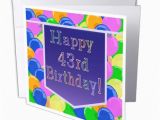 Big W Happy Birthday Banner 3drose Balloons with Purple Banner Happy 43rd Birthday