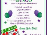 Bingo Birthday Invitations 17 Best Images About Party Bingo On Pinterest Bingo