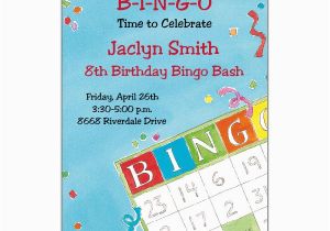 Bingo Birthday Invitations Bingo Birthday Invitations Paperstyle