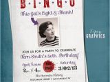 Bingo Birthday Invitations Bingo Milestone Surprise Party Invite This Kid 39 S Eight