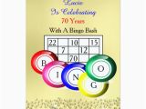 Bingo Birthday Invitations Fun Colourful Bingo themed Party Card Zazzle Com Au