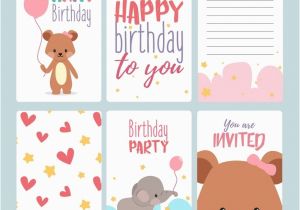 Birthday Announcement Cards 17 Birthday Card Templates Free Psd Eps Document