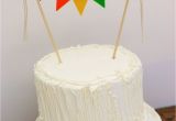 Birthday Banner On Cake First Birthday Cake Banner Birthday Cake Banner Rainbow Cake
