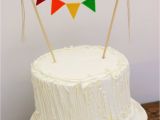 Birthday Banner On Cake First Birthday Cake Banner Birthday Cake Banner Rainbow Cake