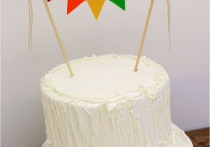 Birthday Banner On Cake First Birthday Cake Banner Birthday Cake Banner Rainbow Cake