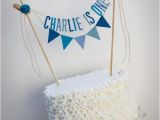 Birthday Banner On Cake Personalized Cake Banner Personalized Cake topper Birthday