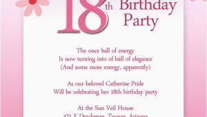 Birthday Bash Invitation Wording 18th Birthday Party Invitation Wording Wordings and Messages