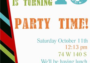 Birthday Bash Invitations Templates Free Printable Birthday Party Invitations Template