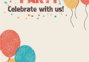 Birthday Bash Invitations Templates Free Printable Celebrate with Us Invitation Great Site
