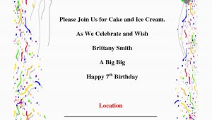 Birthday Bash Invitations Templates Invitations for Birthday Party Template Resume Builder