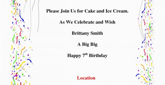 Birthday Bash Invitations Templates Invitations for Birthday Party Template Resume Builder