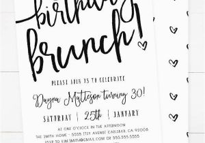 Birthday Brunch Invitation Wording Birthday Brunch Invitations Birthday Brunch Invitations