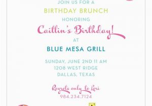 Birthday Brunch Invitation Wording Glitter Sunday Funday Invitation Glitter Party We and Dots