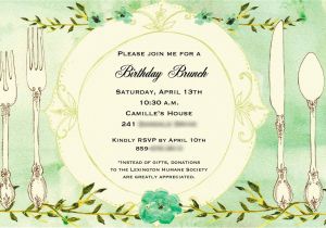 Birthday Brunch Invitation Wording Invitation for Birthday Lunch Invitation Librarry