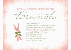 Birthday Brunch Invitation Wording Post Wedding Brunch Party Invitations by Invitation