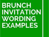 Birthday Brunch Invitation Wording Samples 12 Brunch Invitation Wording Examples Brunch Invitation