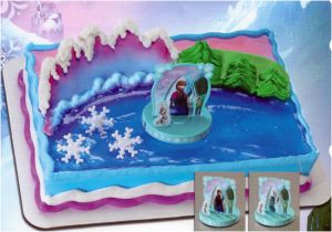 Birthday Cake Decorating Kits Frozen Anna and Elsa Cake Decorating Kit toppper Disney