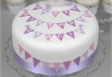 Birthday Cake Decorating Kits Personalised Bunting Birthday Cake Decorating Kit by