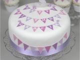 Birthday Cake Decorating Kits Personalised Bunting Birthday Cake Decorating Kit by