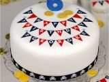 Birthday Cake Decorating Kits Pirate Bunting Birthday Cake Decorating Kit by Clever