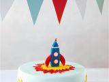 Birthday Cake Decorating Kits Space Rocket themed Diy Birthday Cake Decorating Kit for