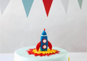 Birthday Cake Decorating Kits Space Rocket themed Diy Birthday Cake Decorating Kit for